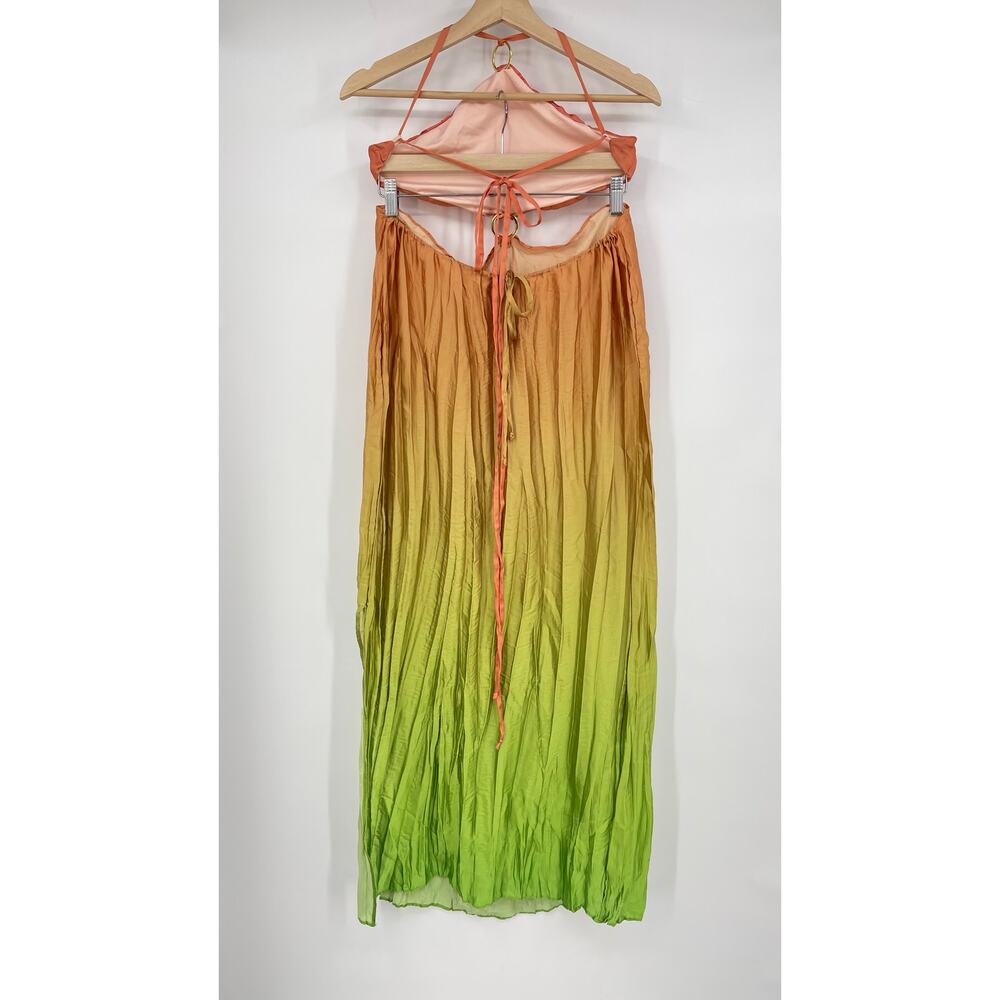 Baobab Collection Orange and Green Maxi Dress - Picture 6 of 16